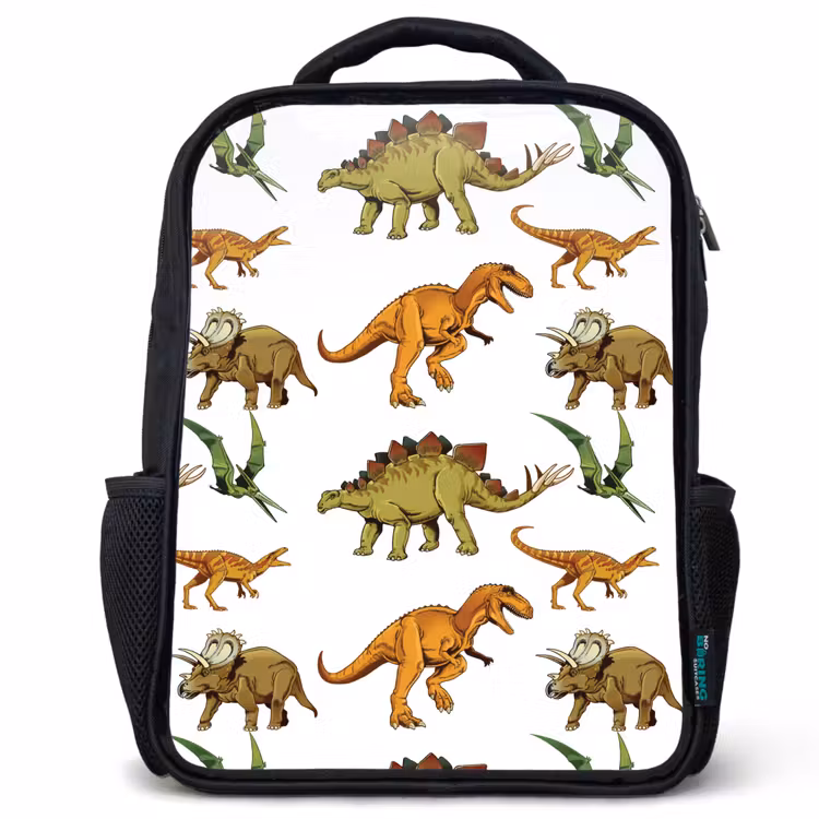 Kinderrucksack - Schwarz - Dinosaurier - Zeichnung - Jungen - Kinder — 1