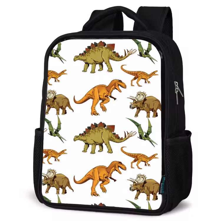 Kinderrucksack - Schwarz - Dinosaurier - Zeichnung - Jungen - Kinder — 4