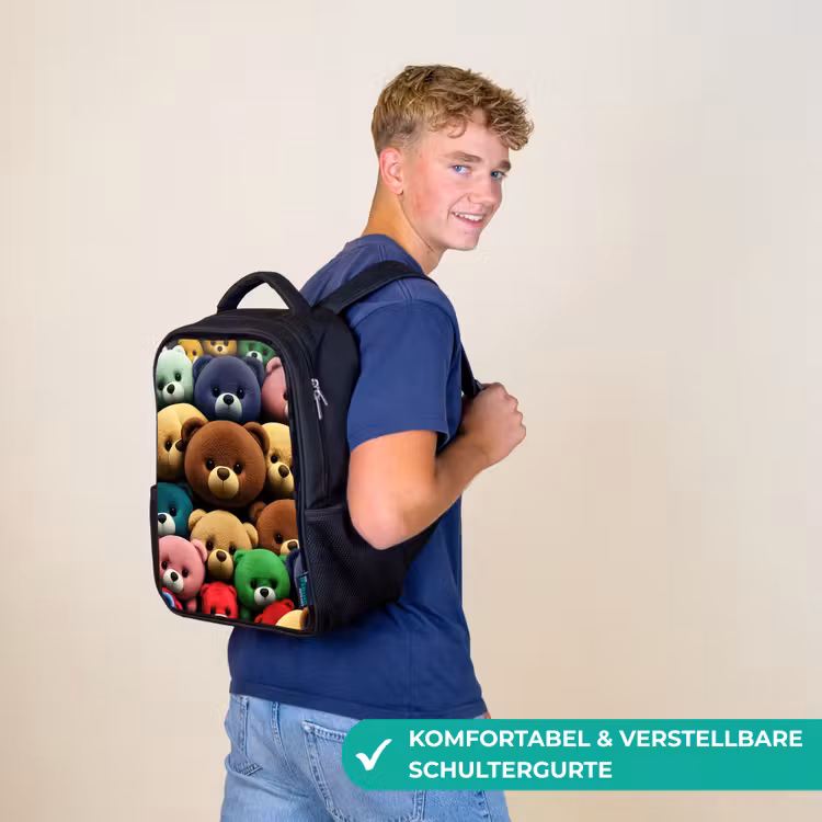 Kinderrucksack - Schwarz - Elster-Bande — 9