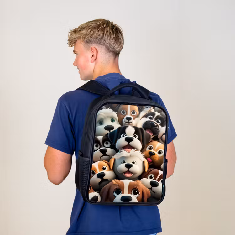 Kinderrucksack - Schwarz - Kläffende Bengels — 3