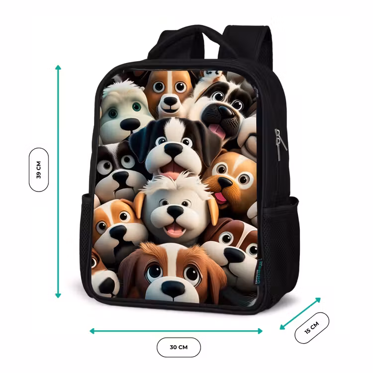 Kinderrucksack - Schwarz - Kläffende Bengels — 6