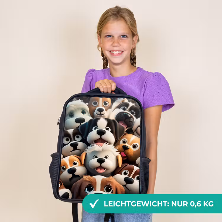 Kinderrucksack - Schwarz - Kläffende Bengels — 7