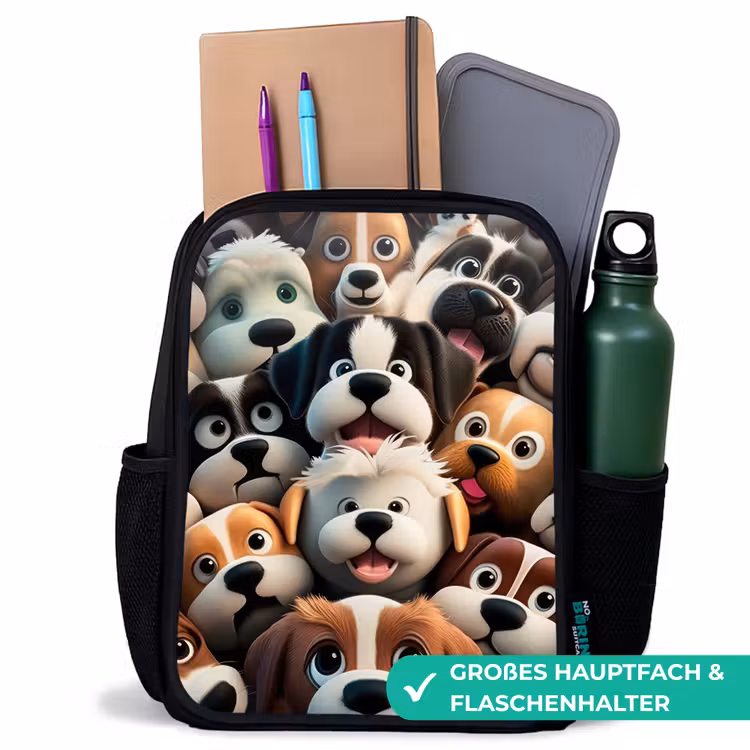 Kinderrucksack - Schwarz - Kläffende Bengels — 8