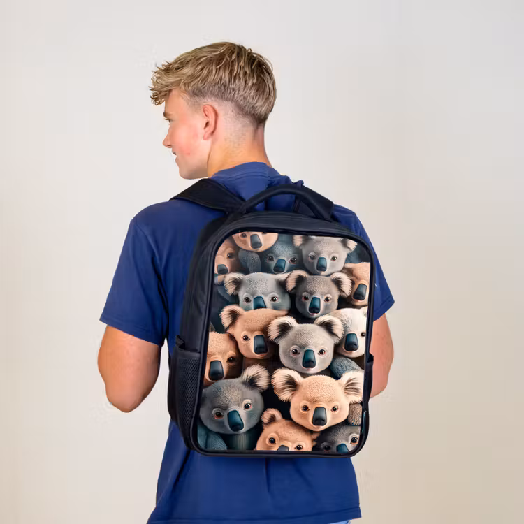 Kinderrucksack - Schwarz - Koala-Kapriolen — 3