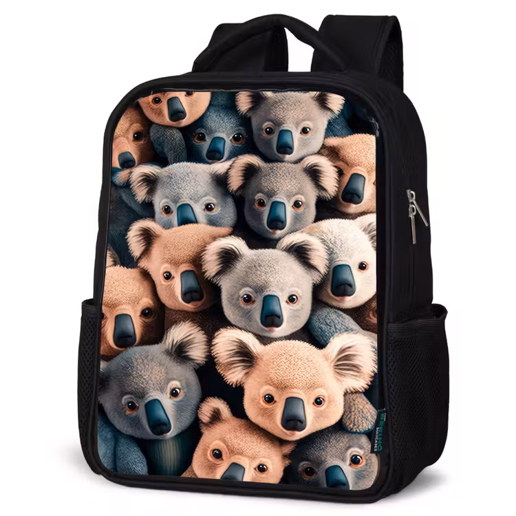 Kinderrucksack - Schwarz - Koala-Kapriolen — 4