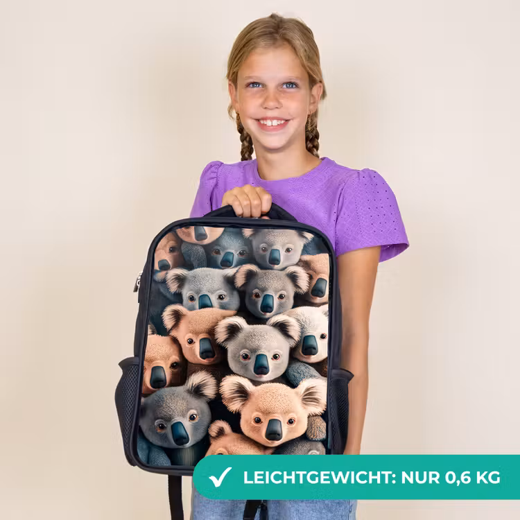 Kinderrucksack - Schwarz - Koala-Kapriolen — 7