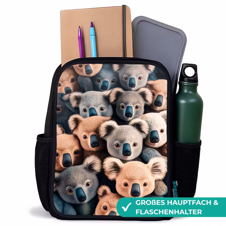 Kinderrucksack - Schwarz - Koala-Kapriolen — 8