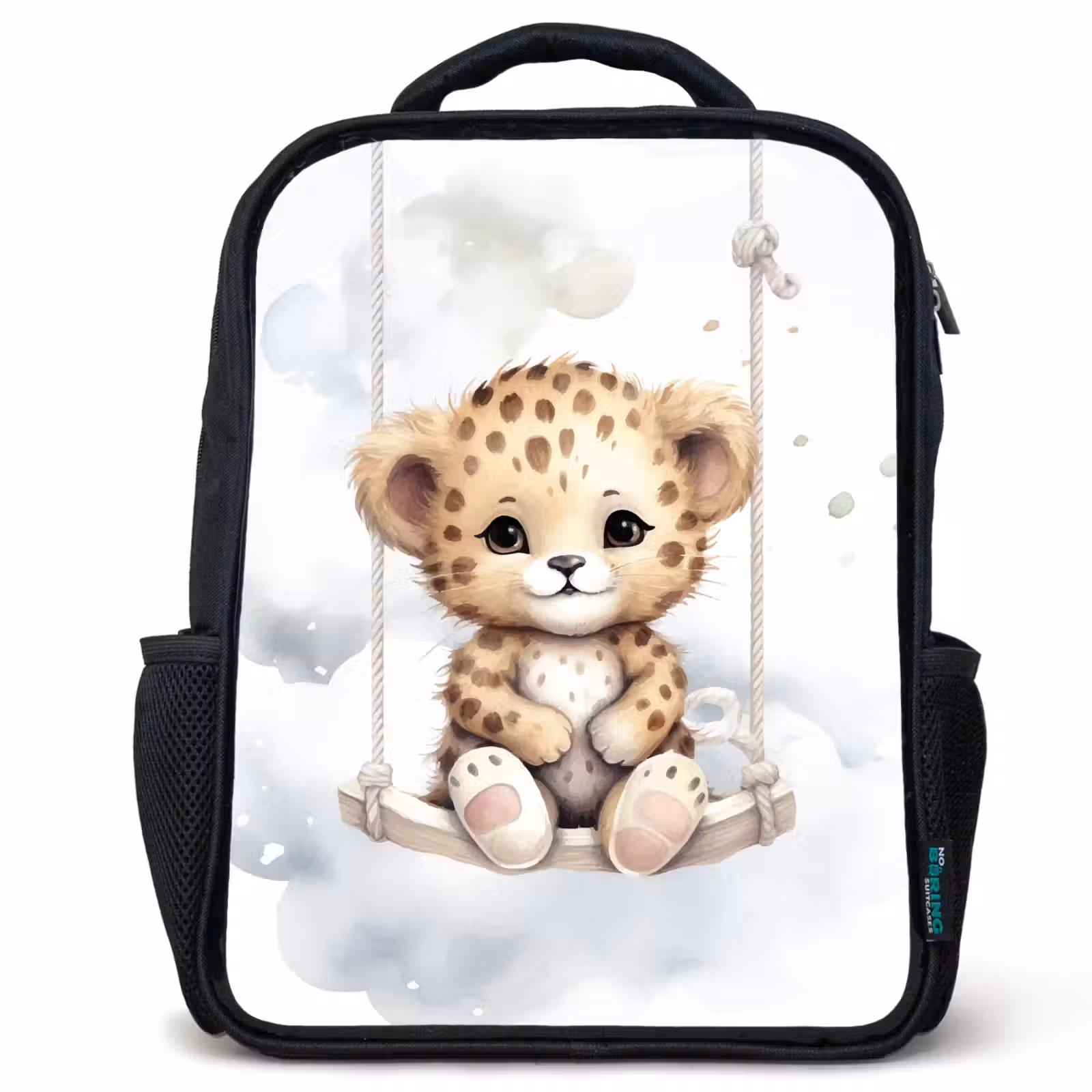 Kinderrucksack - Schwarz - Leopard - Tier - Kinder — 1