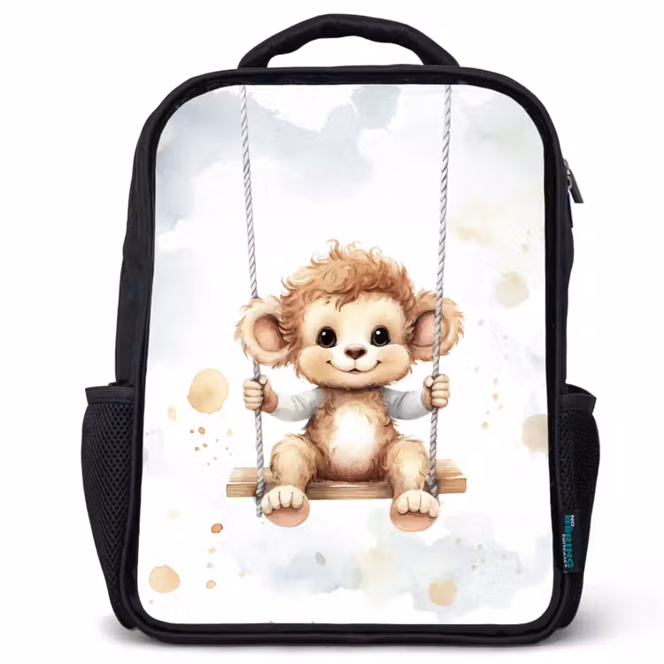 Kinderrucksack - Schwarz - Affe - Tier - Kinder — 1
