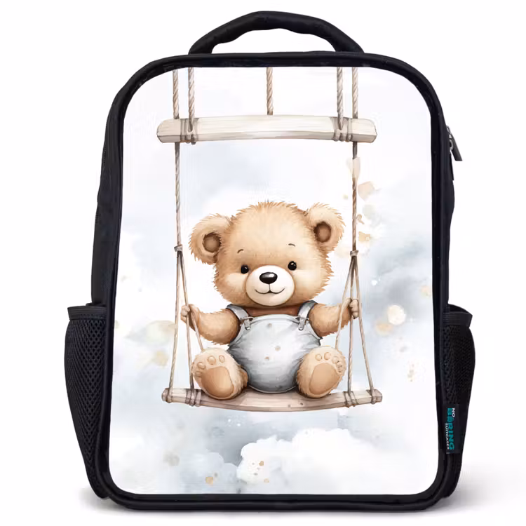 Kinderrucksack - Schwarz - Bär - Baby - Tier - Kinder — 1