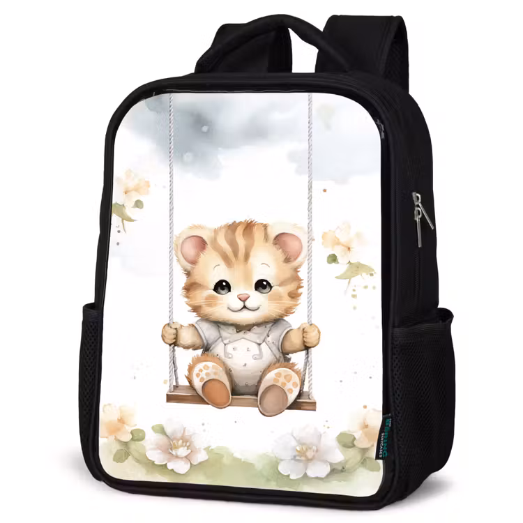 Kinderrucksack - Schwarz - Bär - Baby - Tier - Kinder — 4