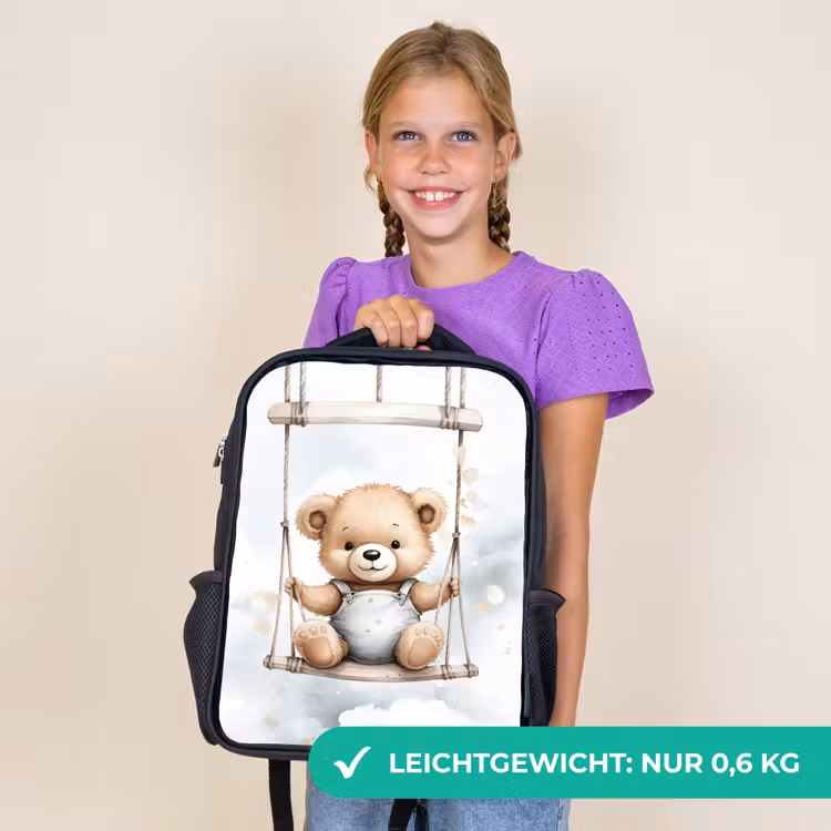 Kinderrucksack - Schwarz - Bär - Baby - Tier - Kinder — 7