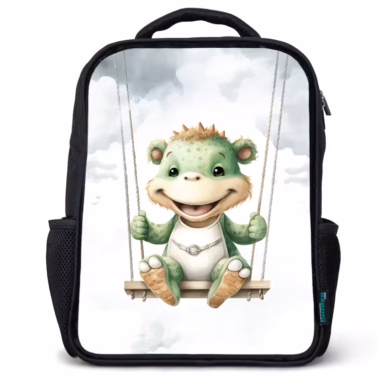 Kinderrucksack - Schwarz - Drache - Tierbaby - Kinder — 1