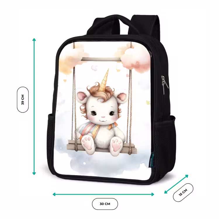 Kinderrucksack - Schwarz - Einhorn - Tier - Kinder - Einhorn — 6