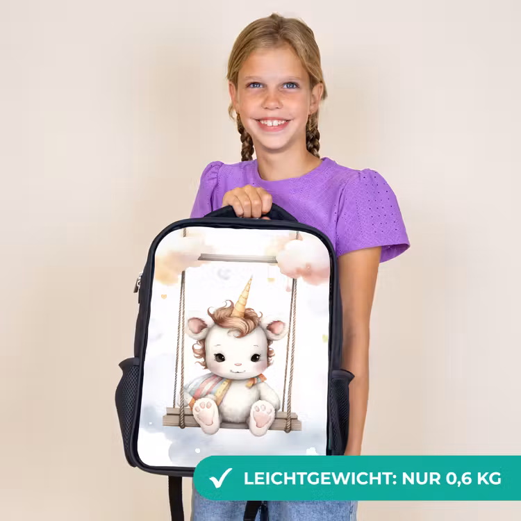 Kinderrucksack - Schwarz - Einhorn - Tier - Kinder - Einhorn — 7