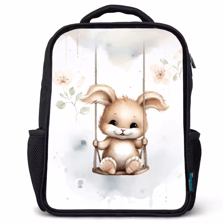 Kinderrucksack - Schwarz - Kaninchen - Babytier - Kinder — 1