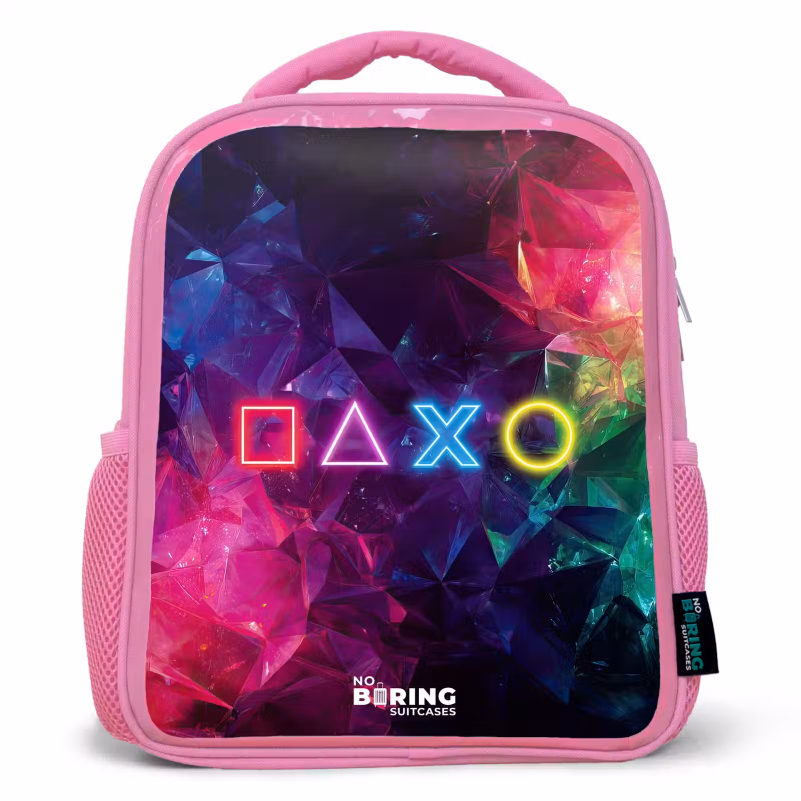 Kinderrucksack - Rosa - Controller - Symbole - Neon — 1