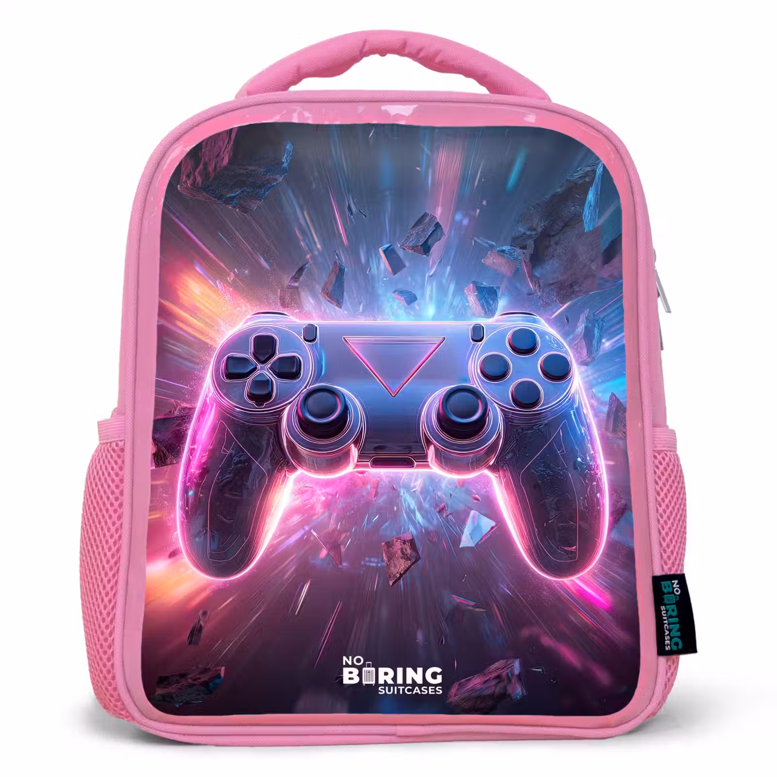Kinderrucksack - Rosa - Spiel - Controller - Neon — 1