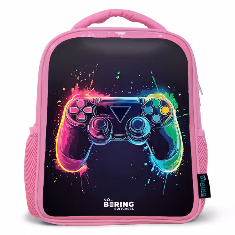 Kinderrucksack - Rosa - Spiel - Controller - Bunt — 1