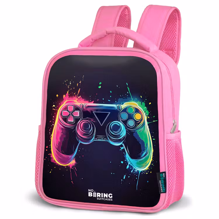Kinderrucksack - Rosa - Spiel - Controller - Bunt — 4