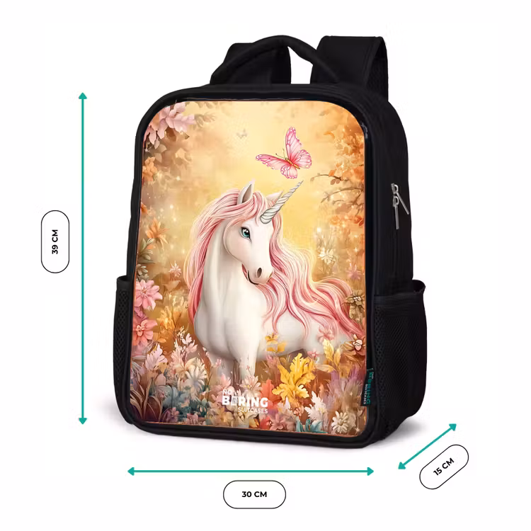 Kinderrucksack - Rosa - Einhorn - Schmetterling - Rosa - Mähne — 6