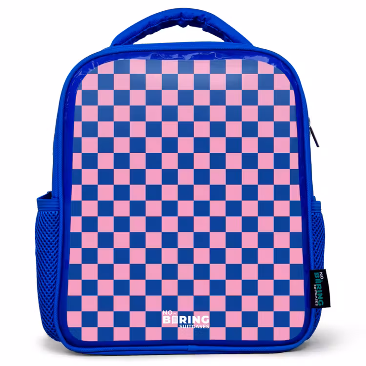 Kinderrucksack - Blau - Blöcke - Blau - Rosa — 1
