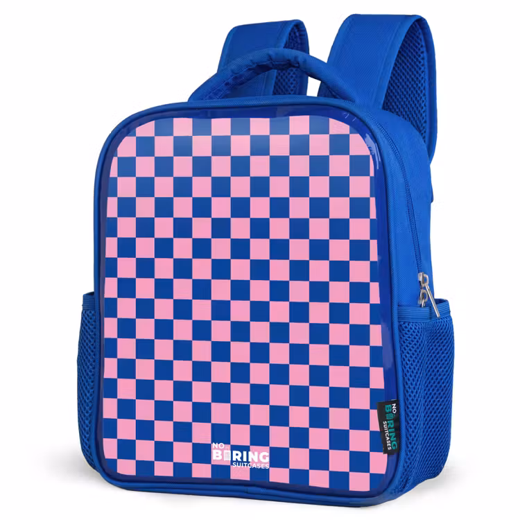 Kinderrucksack - Blau - Blöcke - Blau - Rosa — 7