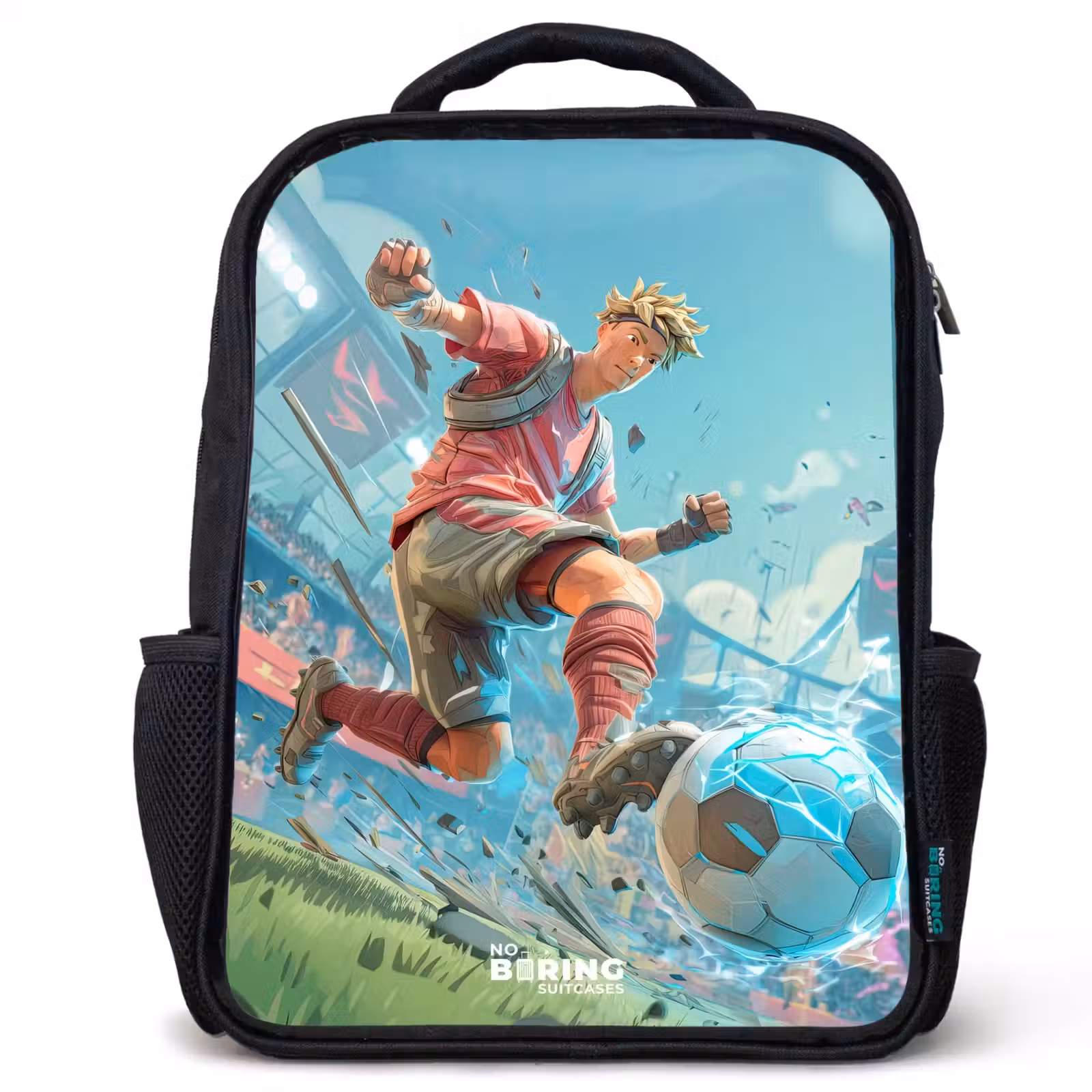 Kinderrucksack - Schwarz - Fußball - Junge - Stadion - Elektrisch — 1
