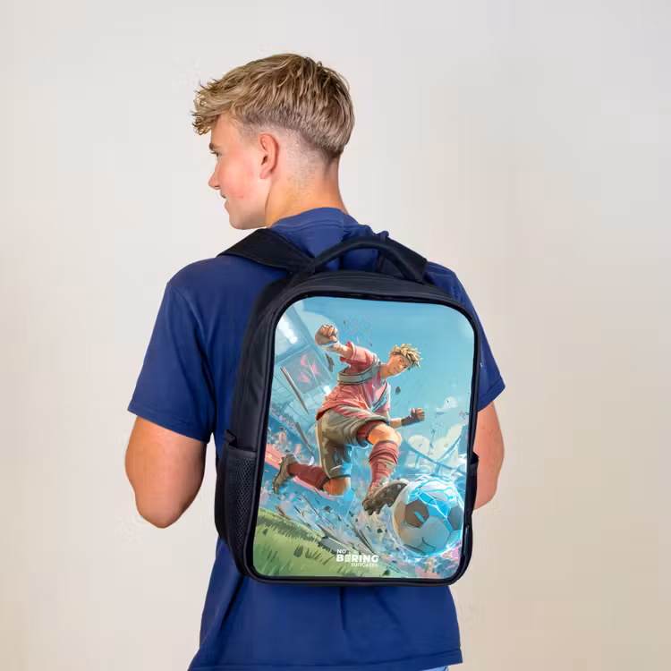 Kinderrucksack - Schwarz - Fußball - Junge - Stadion - Elektrisch — 3