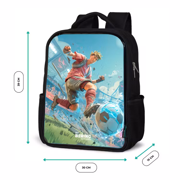 Kinderrucksack - Schwarz - Fußball - Junge - Stadion - Elektrisch — 6
