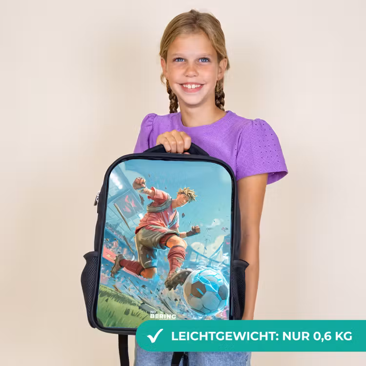 Kinderrucksack - Schwarz - Fußball - Junge - Stadion - Elektrisch — 7