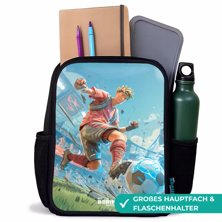 Kinderrucksack - Schwarz - Fußball - Junge - Stadion - Elektrisch — 8