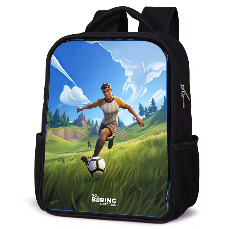 Kinderrucksack - Schwarz - Fußball - Junge - Tor - Fußballtrikot — 4