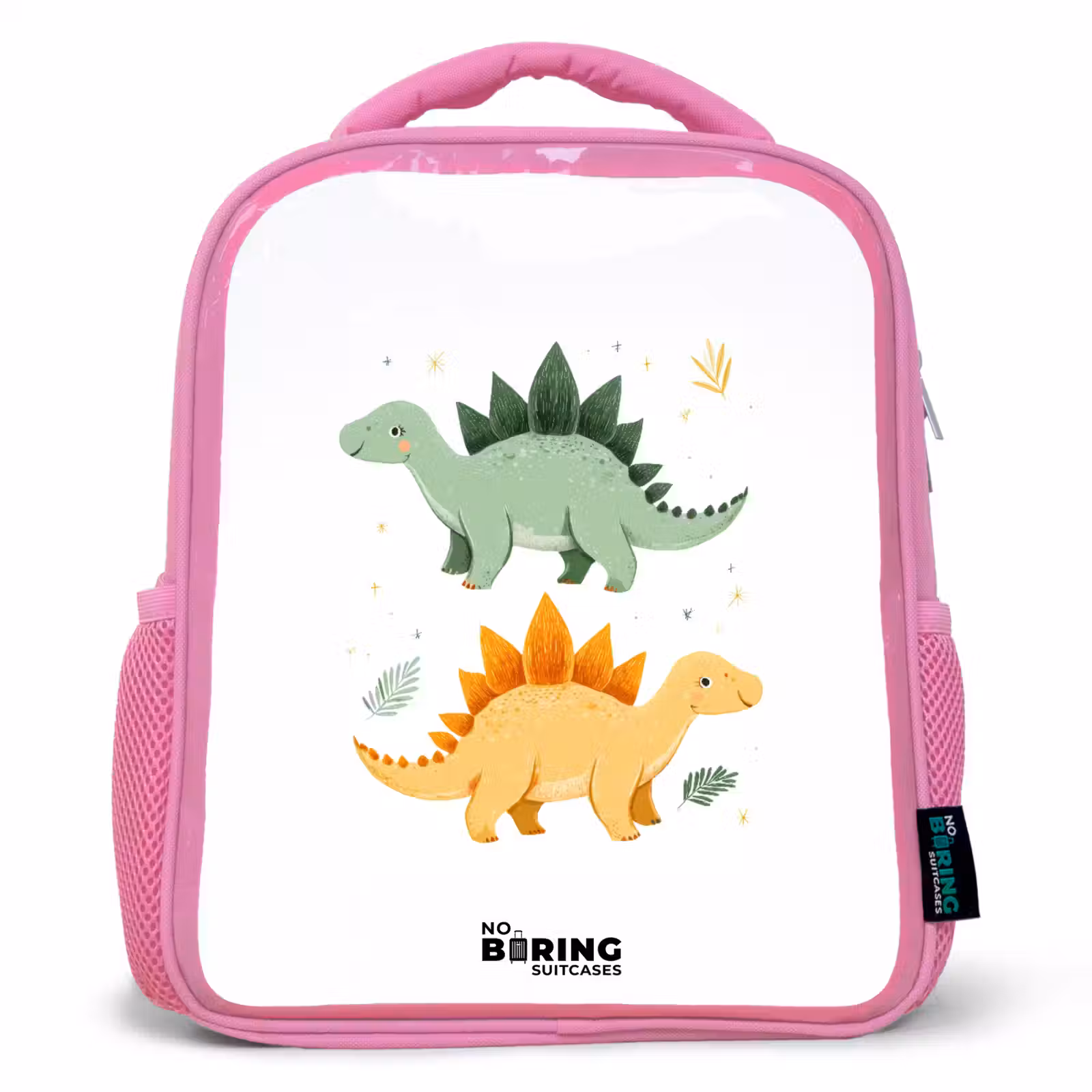 Kinderrucksack - Rosa - Dinos - Tiere - Grün - Orange — 1