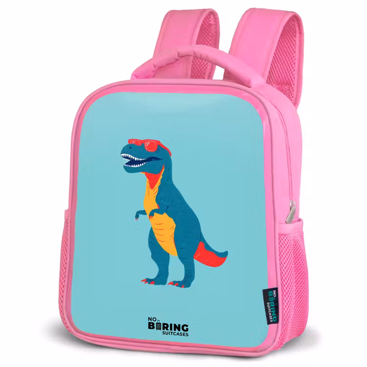 Kinderrucksack - Rosa - Dino - Tier - Sonnenbrille — 4