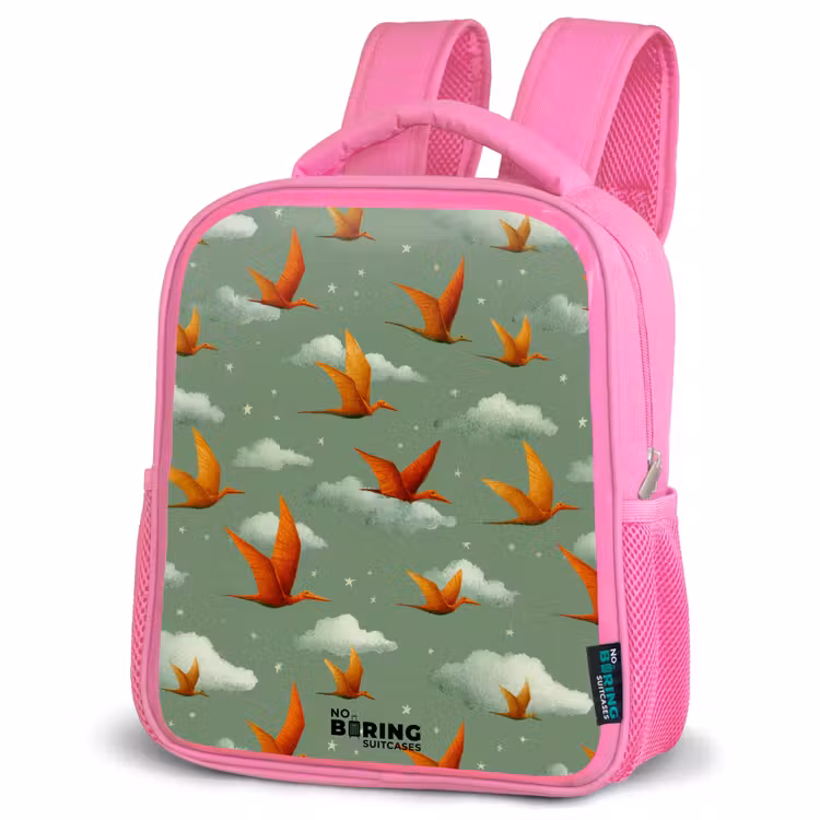 Kinderrucksack - Rosa - Muster - Dino - Flugsaurier — 4
