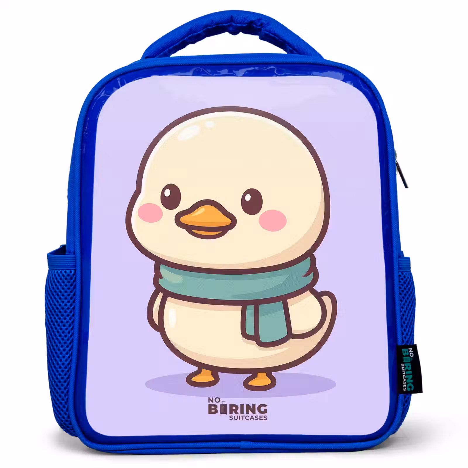 Kinderrucksack - Blau - Kawai - Ente - Halstuch — 1