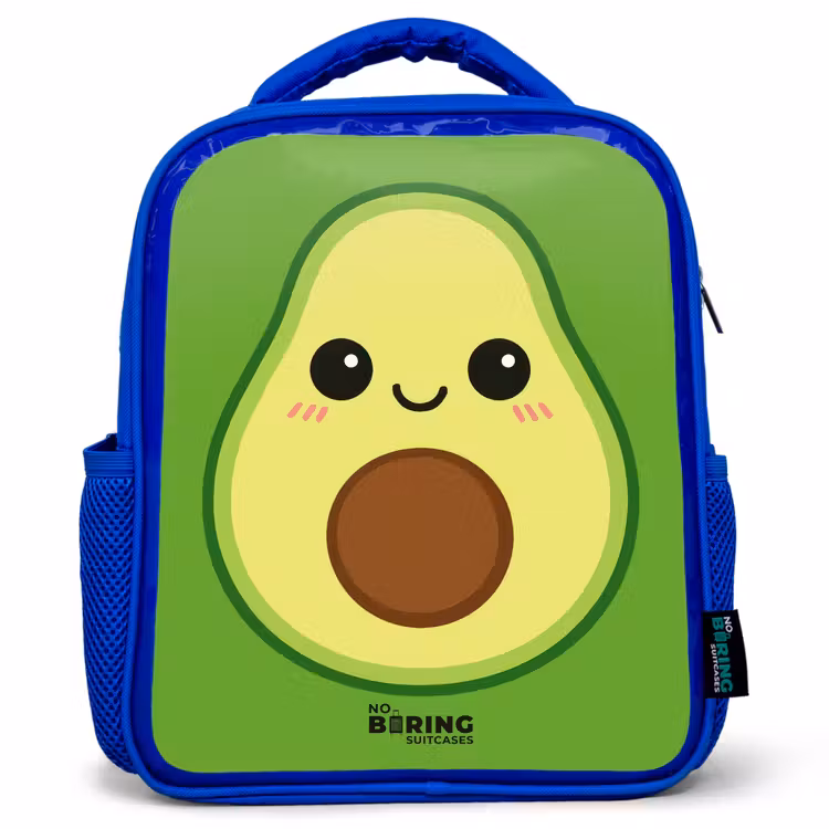Kinderrucksack - Blau - Kawai - Avocado - Grün — 1