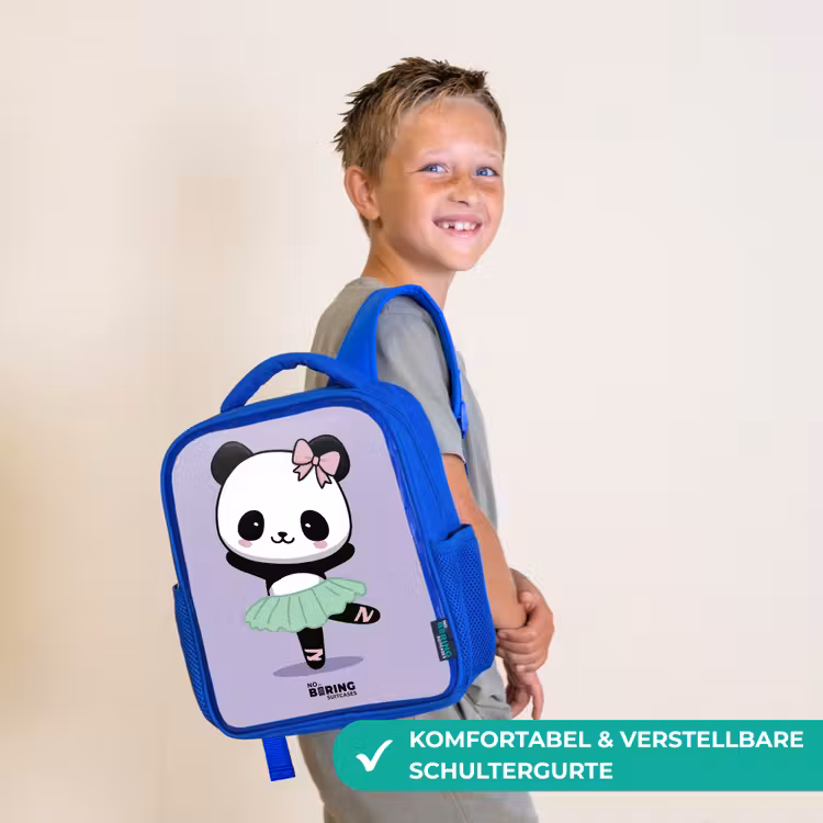 Kinderrucksack - Blau - Kawai - Ballett - Panda — 5