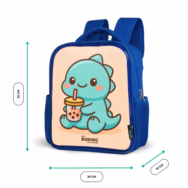 Kinderrucksack - Blau - Kawai - Dino - Bubbletea — 6