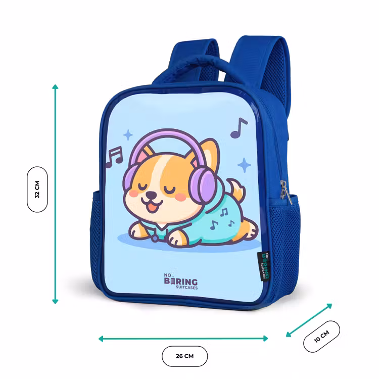 Kinderrucksack - Blau - Kawai - Hund - Musik — 6