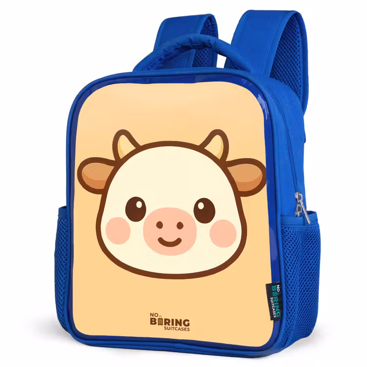 Kinderrucksack - Blau - Kawai - Kuh - Braun — 7