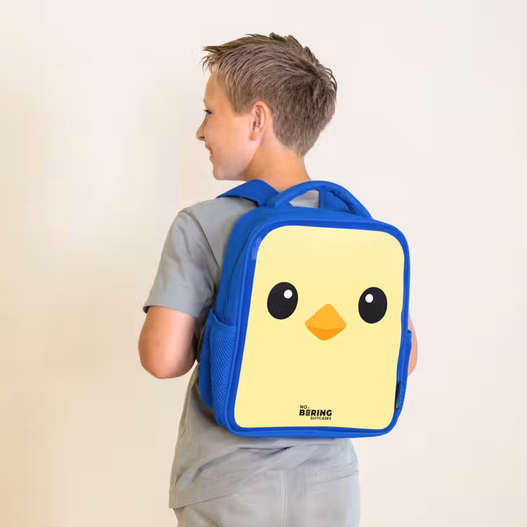 Kinderrucksack - Blau - Kawai - Küken - Gelb — 2