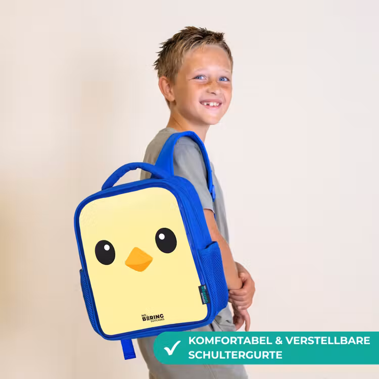 Kinderrucksack - Blau - Kawai - Küken - Gelb — 5
