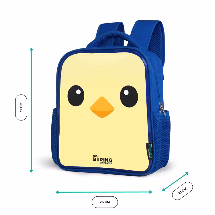 Kinderrucksack - Blau - Kawai - Küken - Gelb — 6