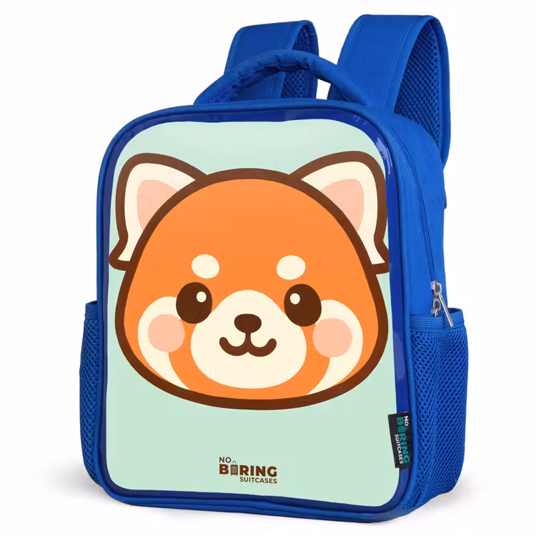Kinderrucksack - Blau - Kawai - Roter Panda - Grün — 7