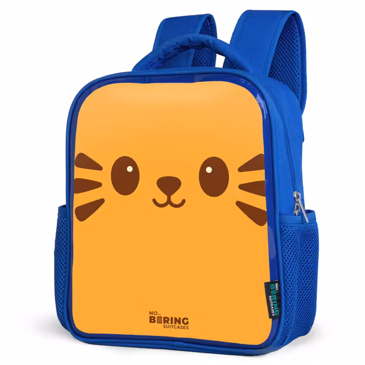 Kinderrucksack - Blau - Kawai - Tiger - Orange — 7
