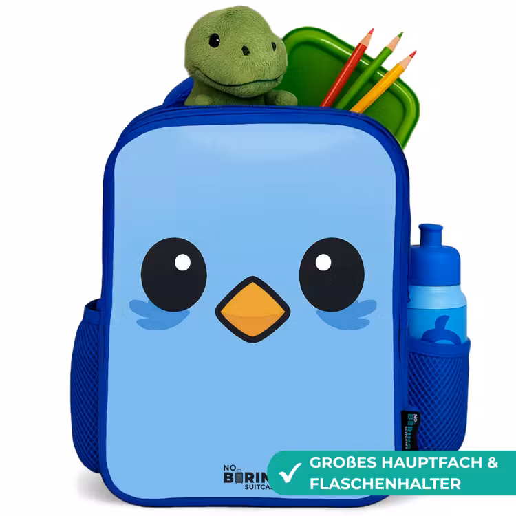 Kinderrucksack - Blau - Kawai - Vogel - Blau — 3