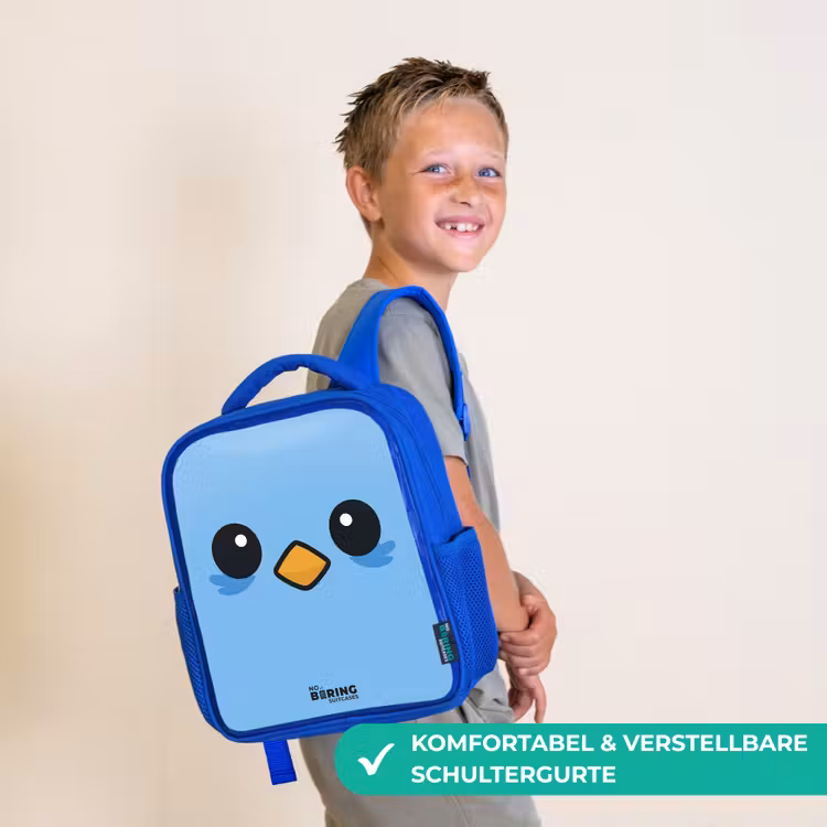 Kinderrucksack - Blau - Kawai - Vogel - Blau — 5