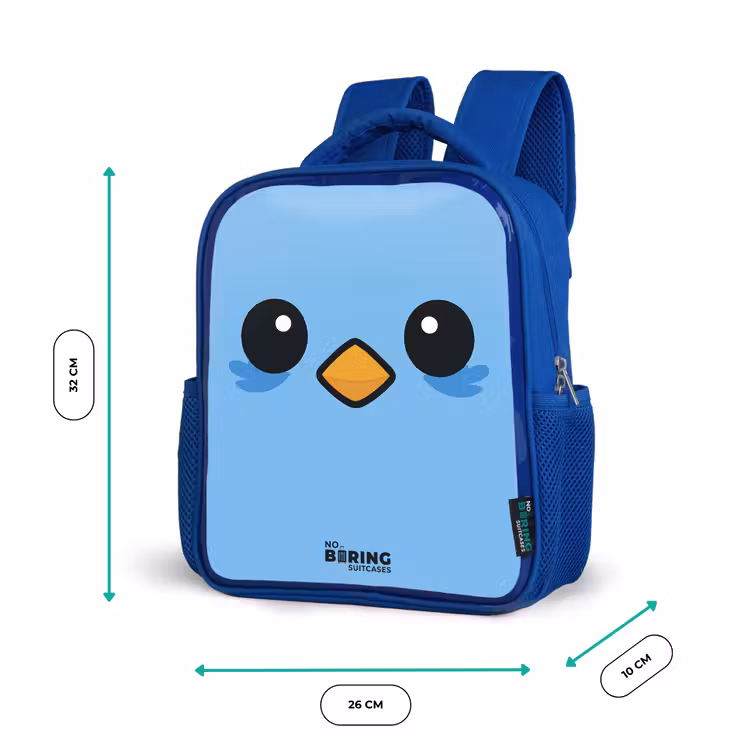 Kinderrucksack - Blau - Kawai - Vogel - Blau — 6